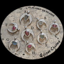 Load image into Gallery viewer, Eclipse Charms: Tourmaline and Aquamarine