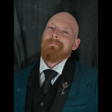 Load image into Gallery viewer, Ornate Key with Citrine
